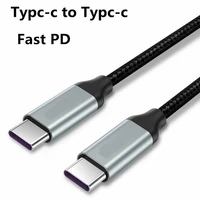 typc c to usb typc c charge data cable for ipad macbook pro huawei samsung phone pd fast charging nylon braided cable