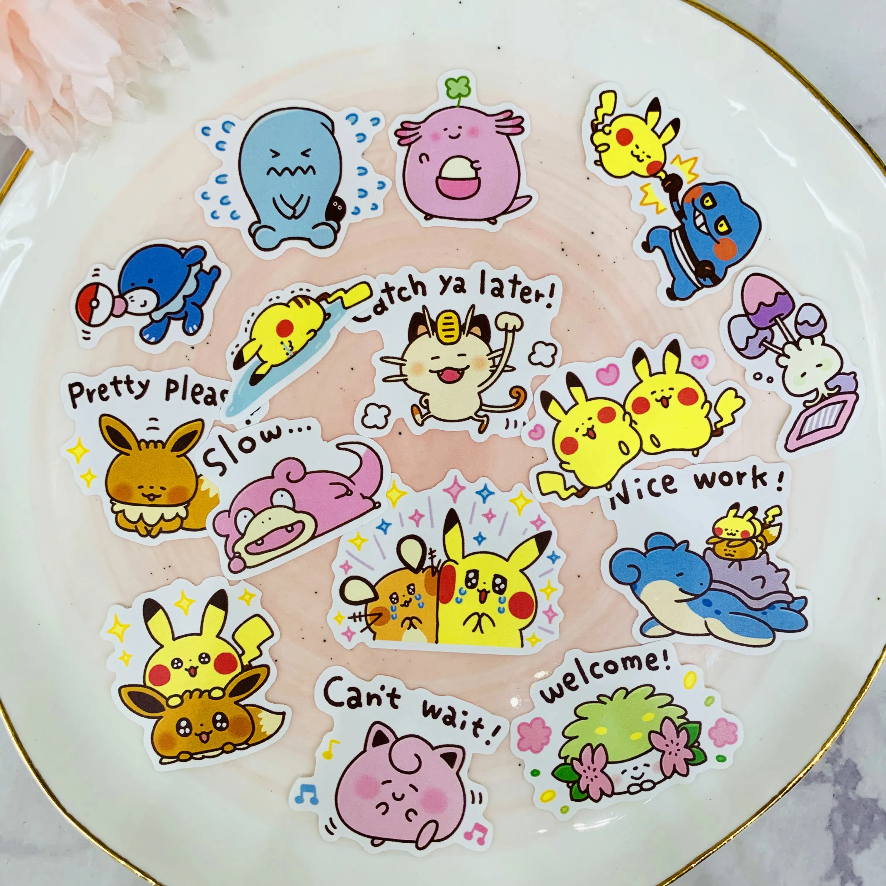 

32PCS cute cartoon Stickers Crafts And Scrapbooking stickers book Student label Decorative sticker DIY Stationery