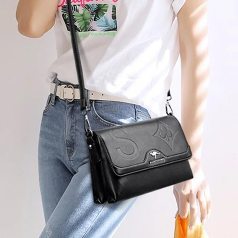 

2021 New Fashion Single Shoulder Messenger Handbag 100% Full Genuine Leather Bags Famous Brand Women Flap Bags Channels Handbags