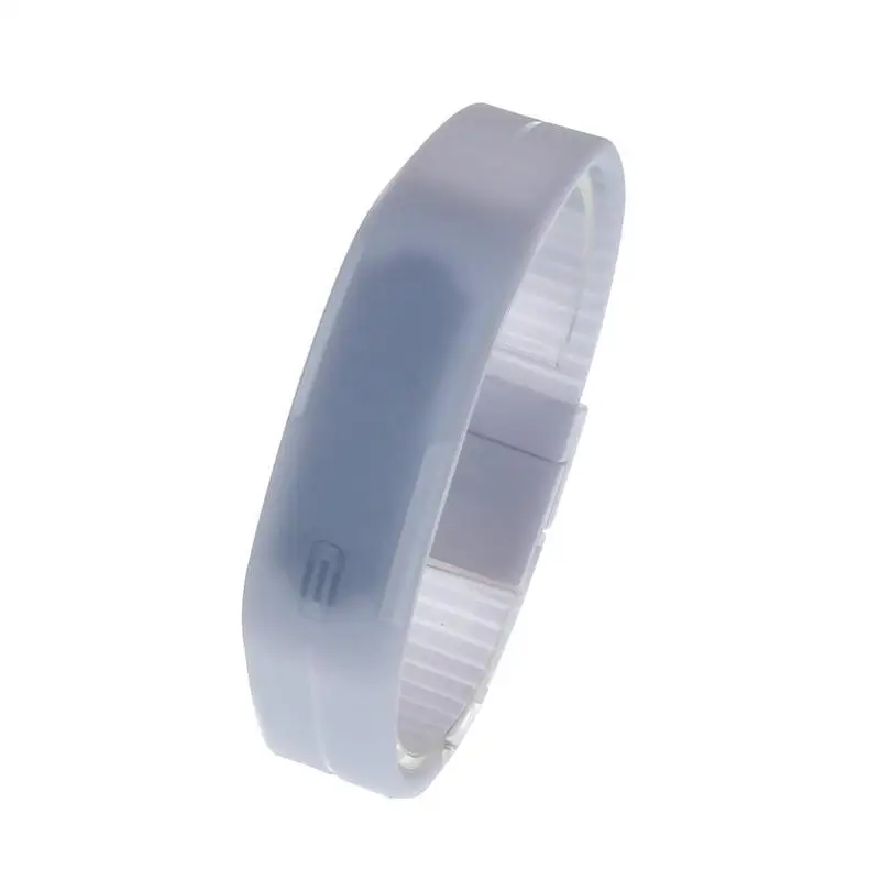 Модные светодиодные часы для женщин цифровые креативные с силиконовым сенсорным