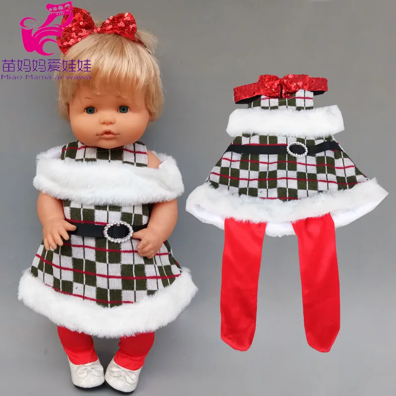 40 см кукла Nenuco Новогодняя одежда Ropa y su Hermanita Санта Рождественский костюм для