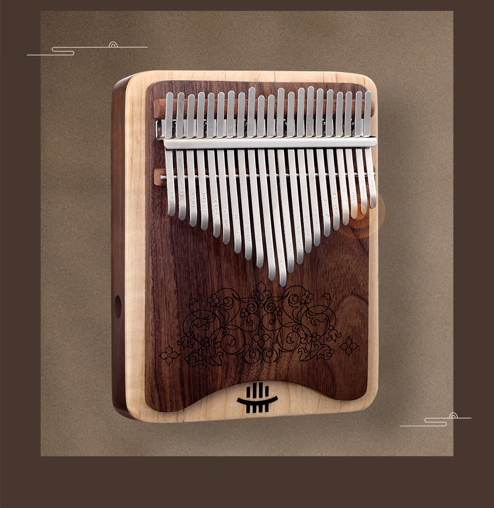 Клавиатура hlру Kalimba 21 клавиша черный орех + клен класс A |