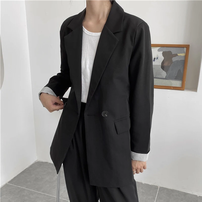 Повседневные темно-серые женские блейзеры женский один пиджак на пуговицах