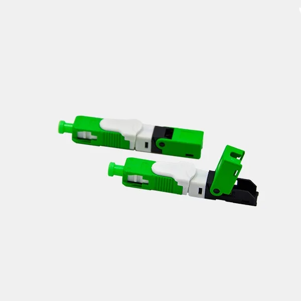 Free Shipping FTTH ESC250D Fast Conector SC APC Single-Mode Fiber Optic Quick Connector FTTH SM Optic For Telecom