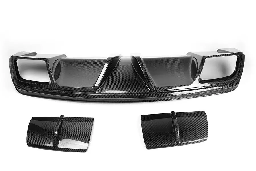 Карбоновый диффузор заднего бампера для Mercedes Benz W117 C117 CLA250 CLA260 CLA45 AMG Sedan 2013 - Цвет: Carbon fiber