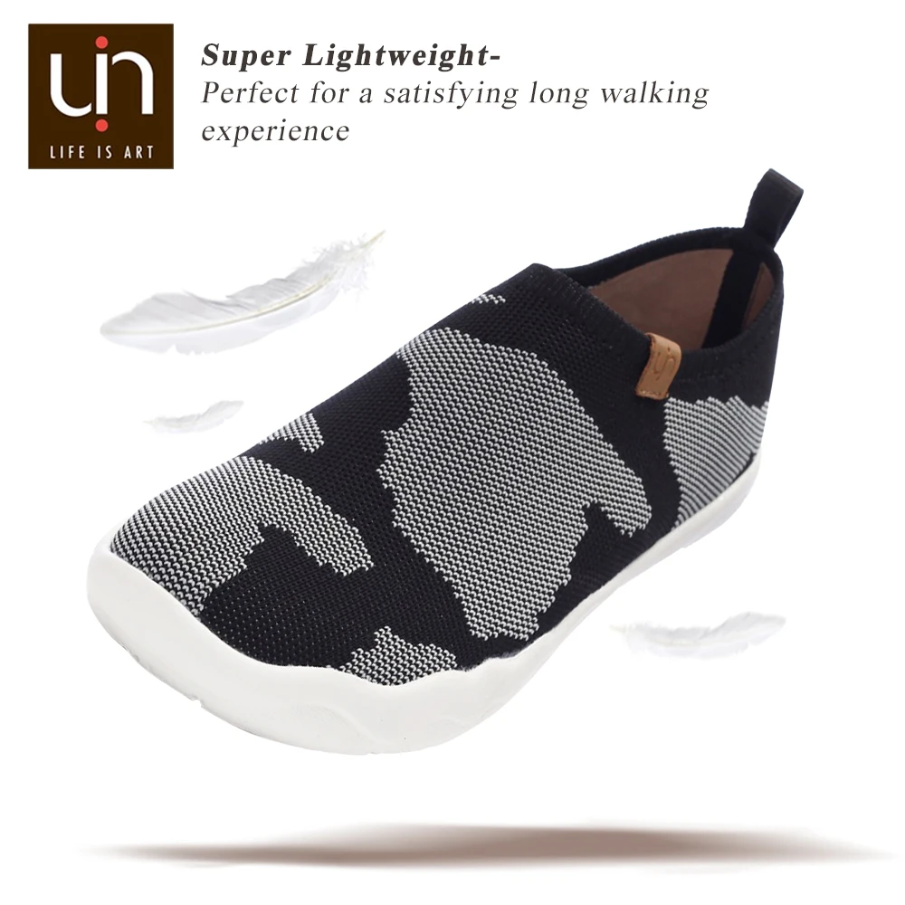 Вязаные Дизайнерские мужские повседневные туфли UIN Toledo-U удобные слипоны на