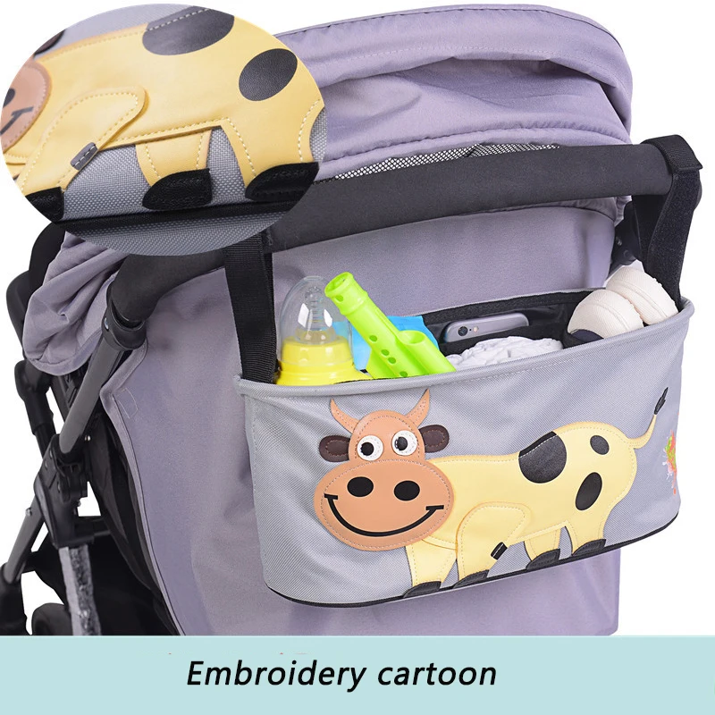 Сумка Органайзер для хранения детских колясок большие крючки тележки подвесные