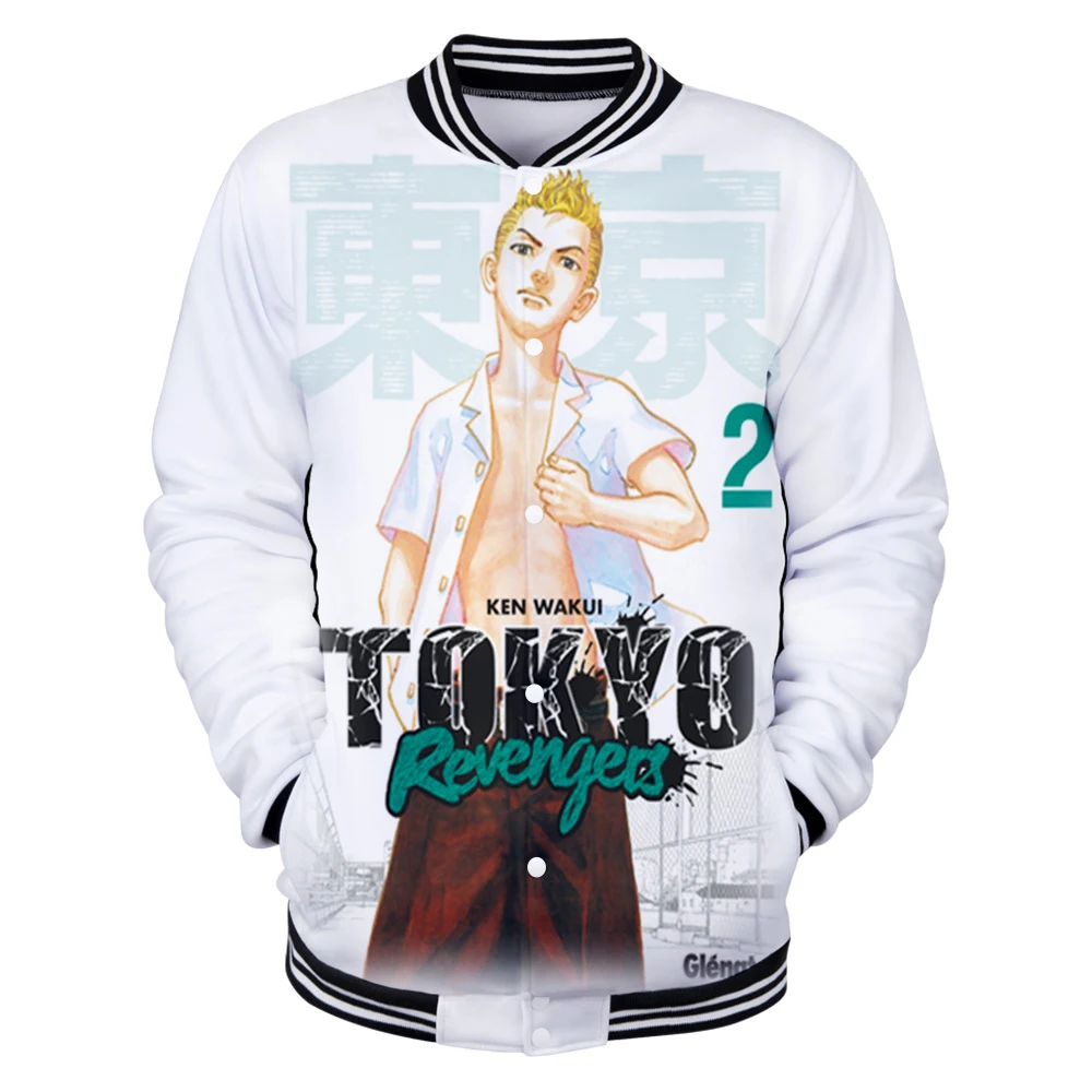 

Tokyo Revengers Clothes 2020 New Anime 3D Baseball Jackets Women/Men Long Sleeve Coat Harajuku Unisex Sweatshirt Oversized