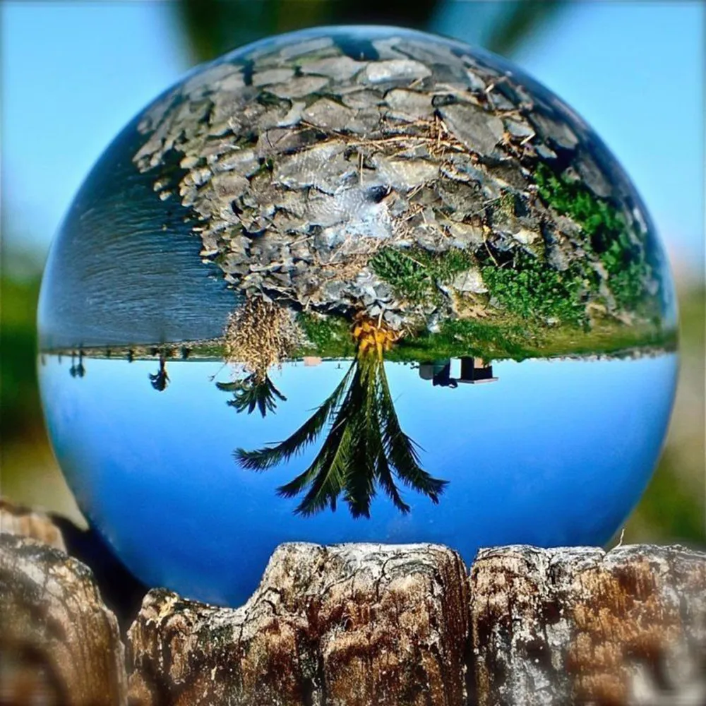 50 мм прозрачный стеклянный хрустальный шар фотореквизит Lensball новый