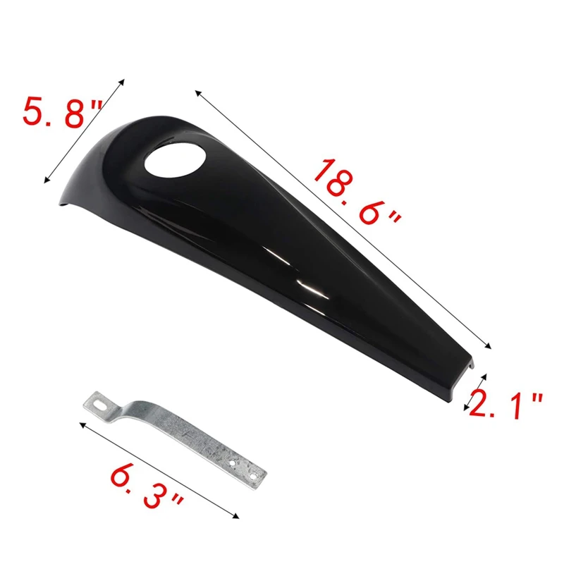 

Black Smooth Dash Oil Fuel Console Cover for Touring FLHT FLHX 2008-2018