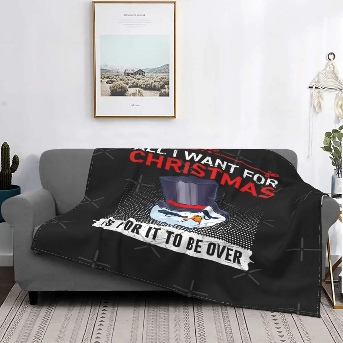 

Manta de muньоeco de nieve de Navidad, cubierta de cama a cuadros, manta Kawaii, Colcha para cama, Противоопухолевая