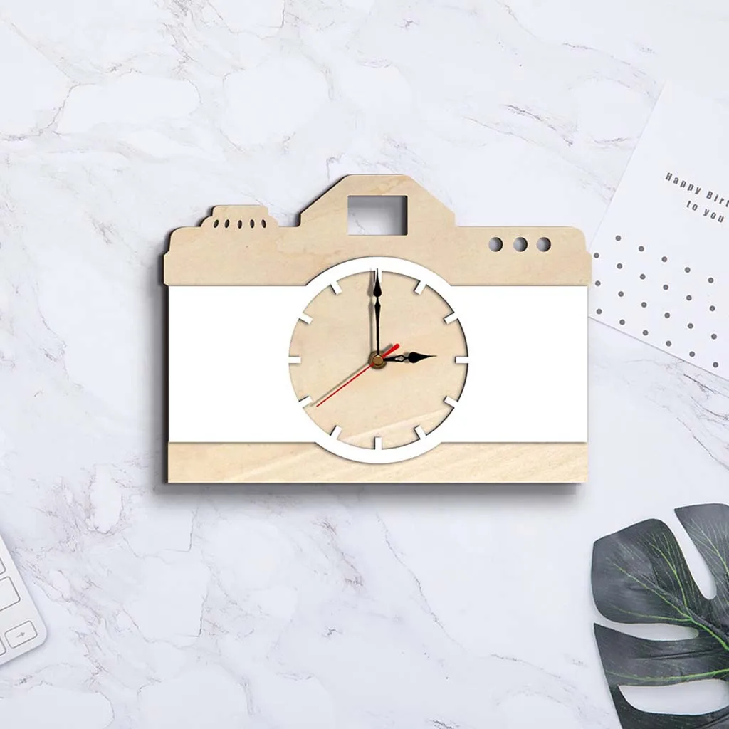 KAKUDER камера деревянные настенные часы в скандинавском стиле Ежик с тихим ходом