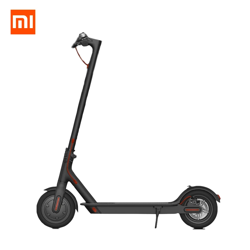 Black Xiaomi M365 умный электрический скутер Mijia для взрослых 2 колеса складной Лонгборд Ховерборд скейтборд велосипед 30 км с приложением - Цвет: Black
