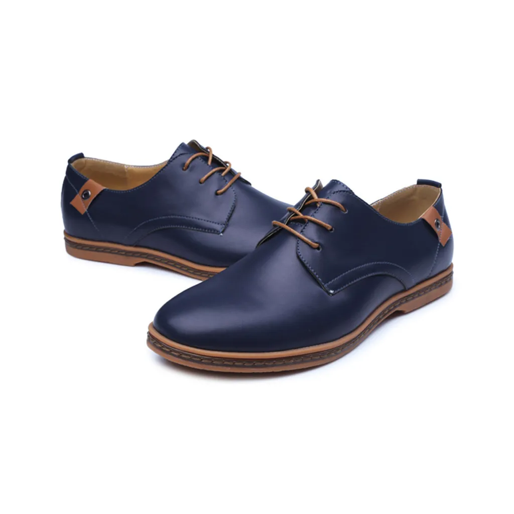 Женские летние туфли мужские кожаные повседневные дышащие оксфорды на шнуровке