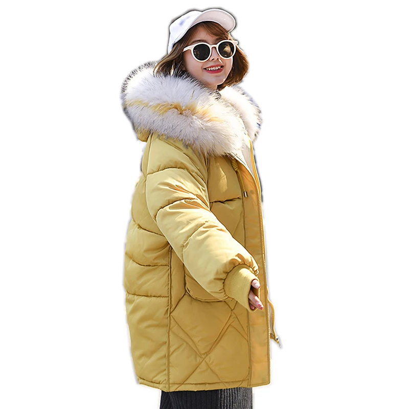 

2020 новая парка с капюшоном с меховой отделкой для casaco feminino Женская куртка размера плюс зимняя куртка для женщин, повседневная, пуховик, хлоп...