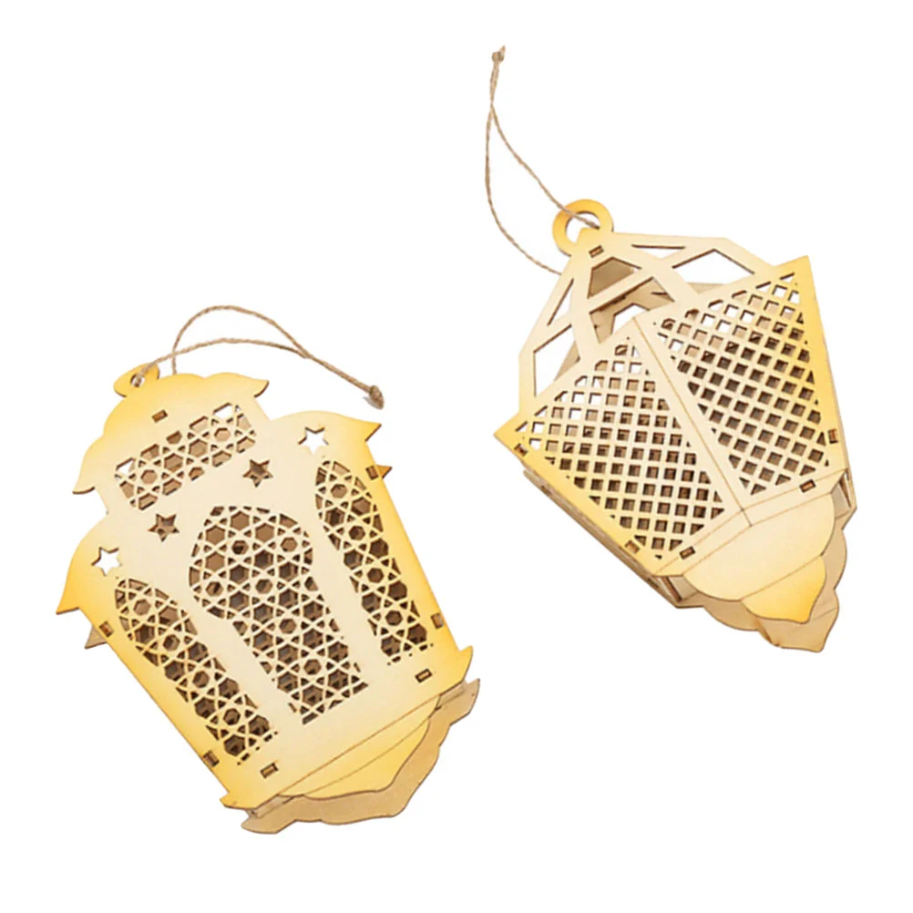 

2 шт. светящиеся подвесные украшения, мусульманское ИД дерево, подвесные украшения, Полые Подвески