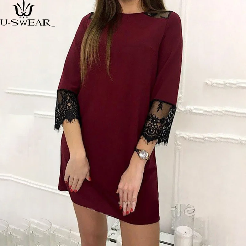 Летнее платье 2020 женское повседневное короткое Кружевное винтажные сексуальные