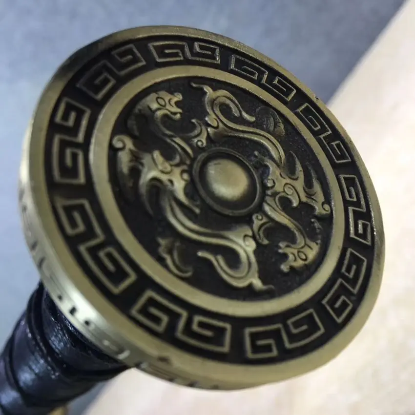 Меч китайской династии Хань закаленное лезвие из 608 венных стальных лезвий WUSHU