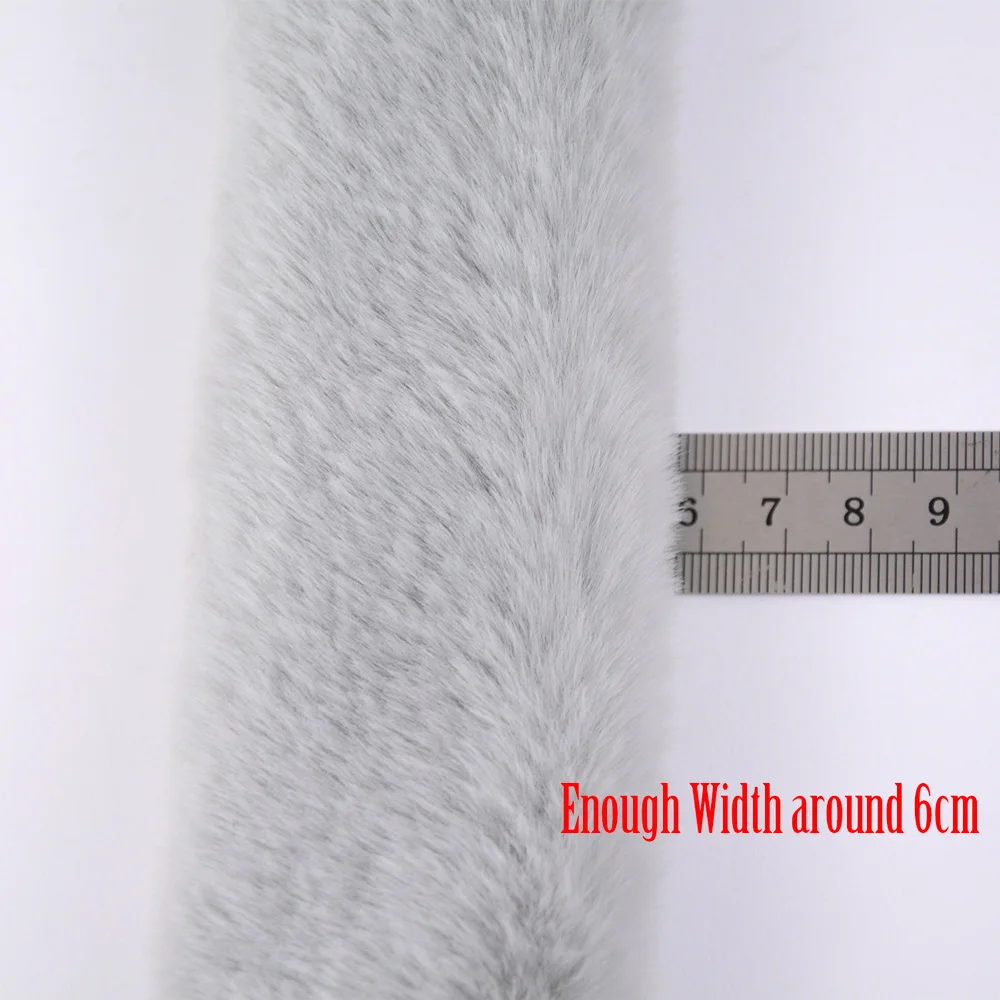 Tanqu 1pc Long Replacement Cover Faux Fur Belt Strap Handle for Crossbody Winter Women Shoulder Handbag Bag Accessories OBag