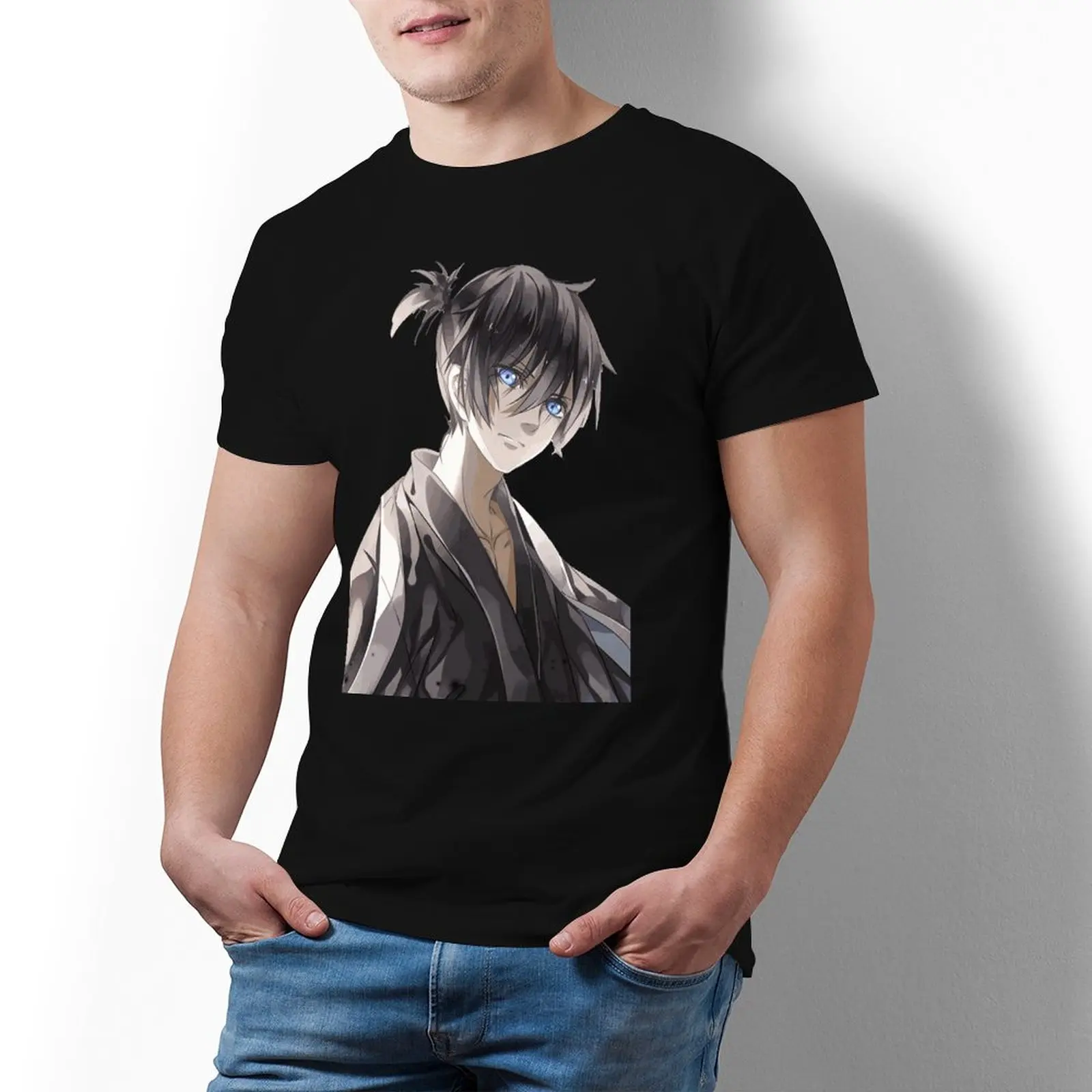 

Футболка Hiyori, мужская мода, 100 хлопок, графическая футболка, футболка с коротким рукавом, базовая футболка