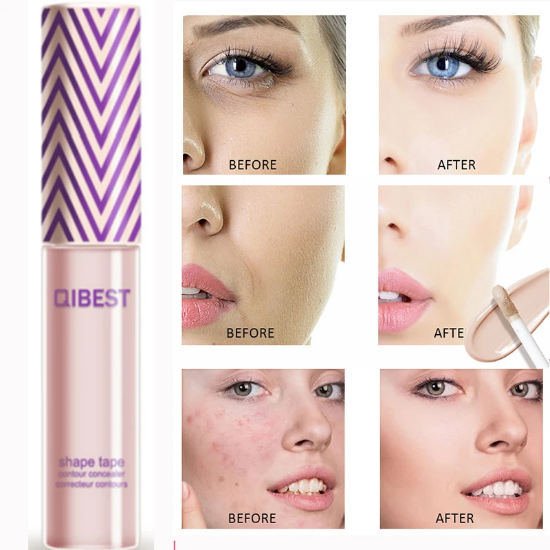 QIBEST 5 цветов контурный консилер карандаш для лица Жидкий тональный крем макияж