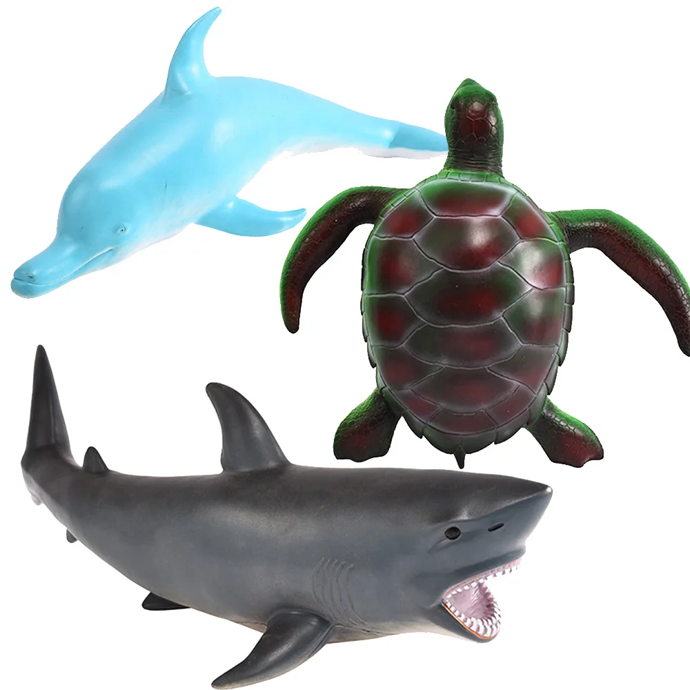 55 см Дельфин Акула зеленая черепаха мягкие морской рисунок Океаническая и