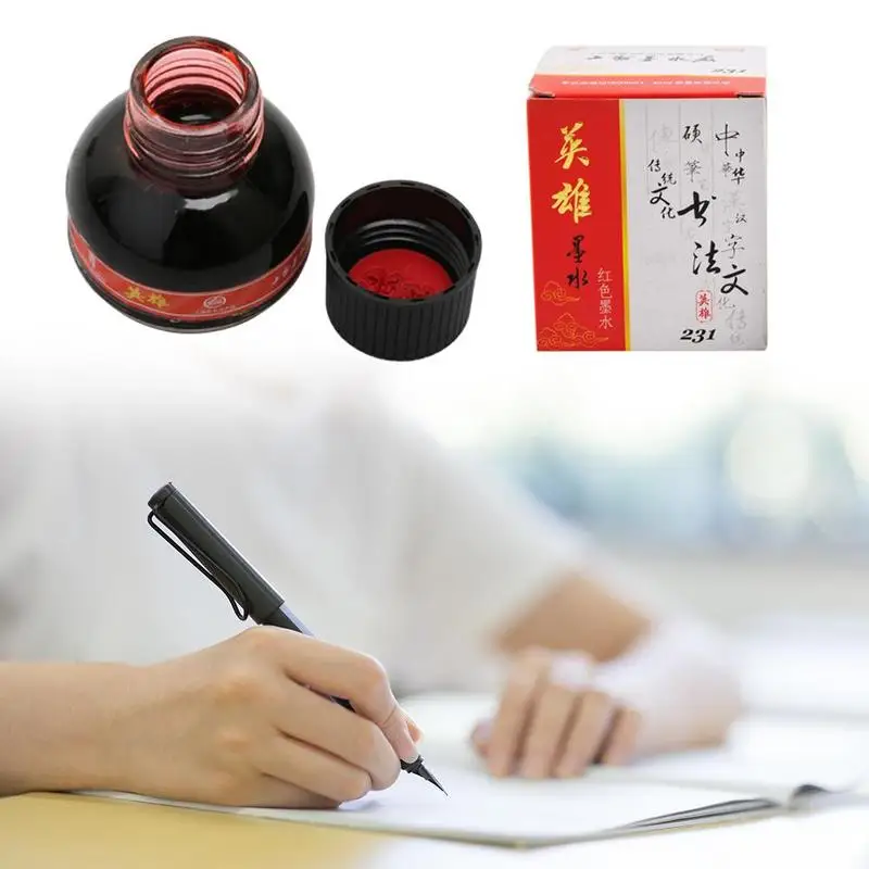 60ML Calligraphy Writing Painting Fountain Pen Colored Ink For Fountain Dip Pens Write Drawing Graffiti Non Carbon School Supply