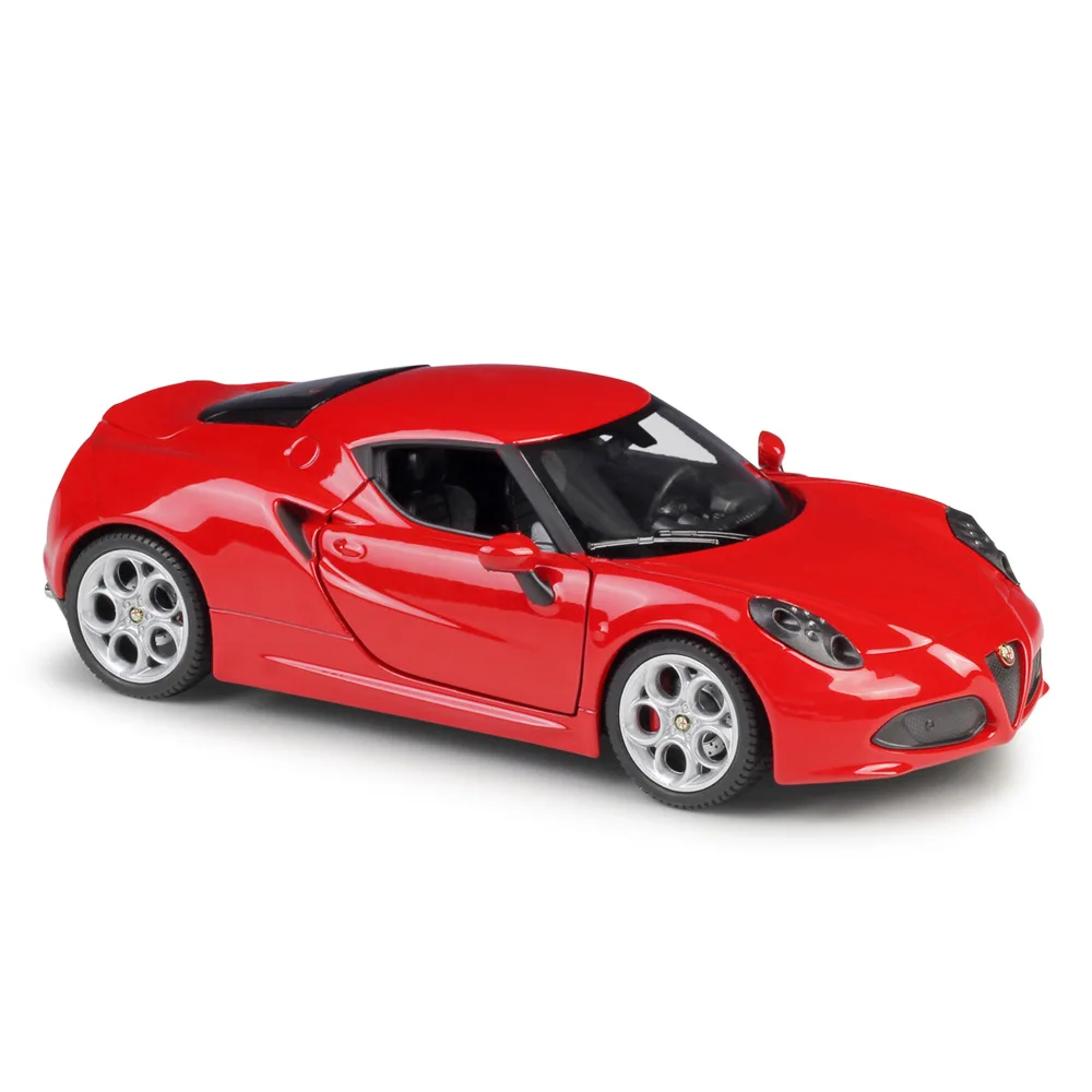 Модель автомобиля Welly 1:24 Alfa 4C Roadster из сплава литой и игрушечный автомобиль