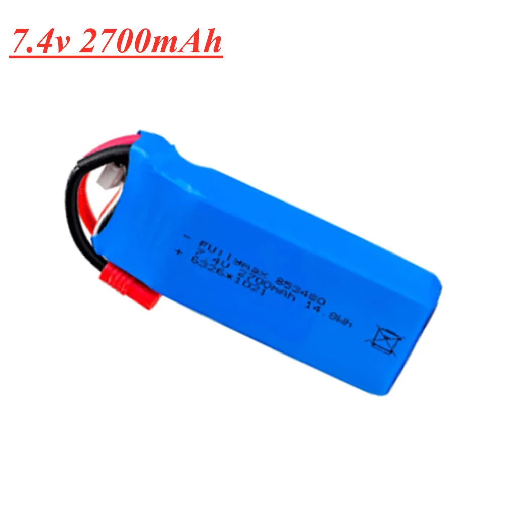 7 4 V 2700mAh литий полимерный Батарея для Syma X8C X8W X8G Запчасти гоночного дрона 2S 853480