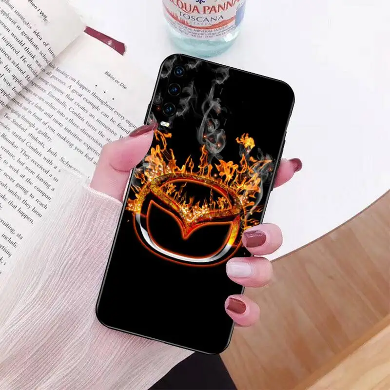 

PENGHUWAN Hot Mode Pour Mazda Logo DIY Painted Bling Phone Case for Huawei P30 P20 Mate 20 Pro Lite Smart Y9 prime 2019