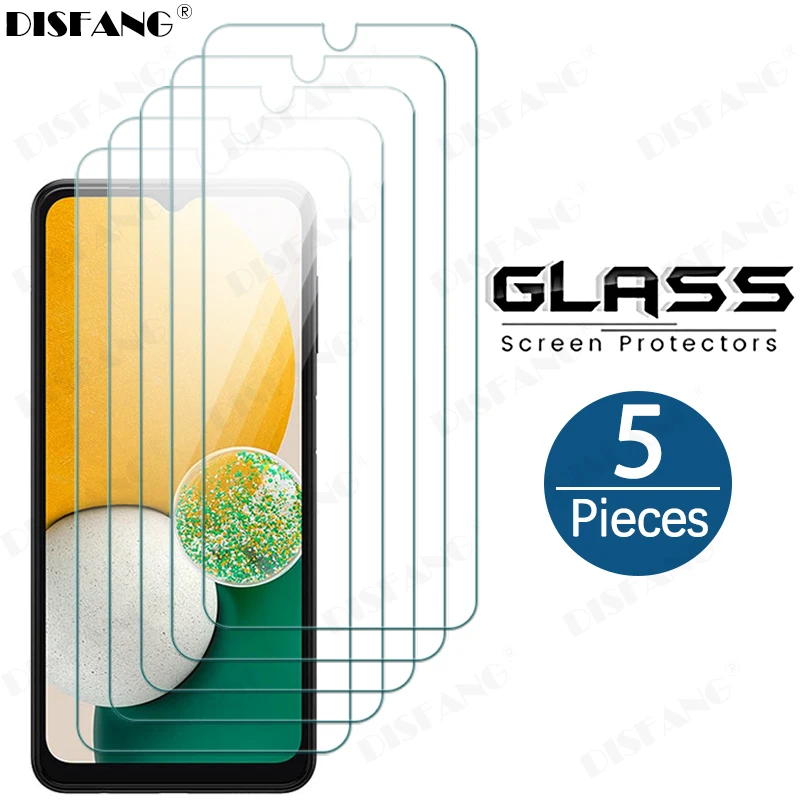 

5Sheets For Samsung Galaxy A13 5G SM-A136U1 Tempered Glass Cam For SamsungA13 GalaxyA13 Clear Premium Safe Glass Case 6.5inch