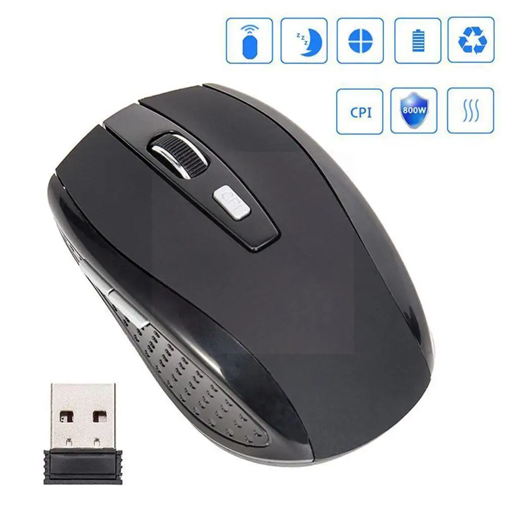 

Беспроводная игровая мышь, 6 клавиш, 1600 Dpi, 2,4 ГГц
