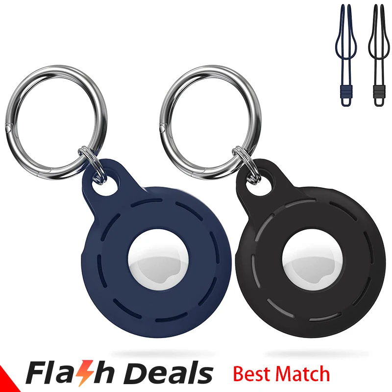 Мягкий защитный чехол из жидкого силикона для airtag Обложка брелока трекера