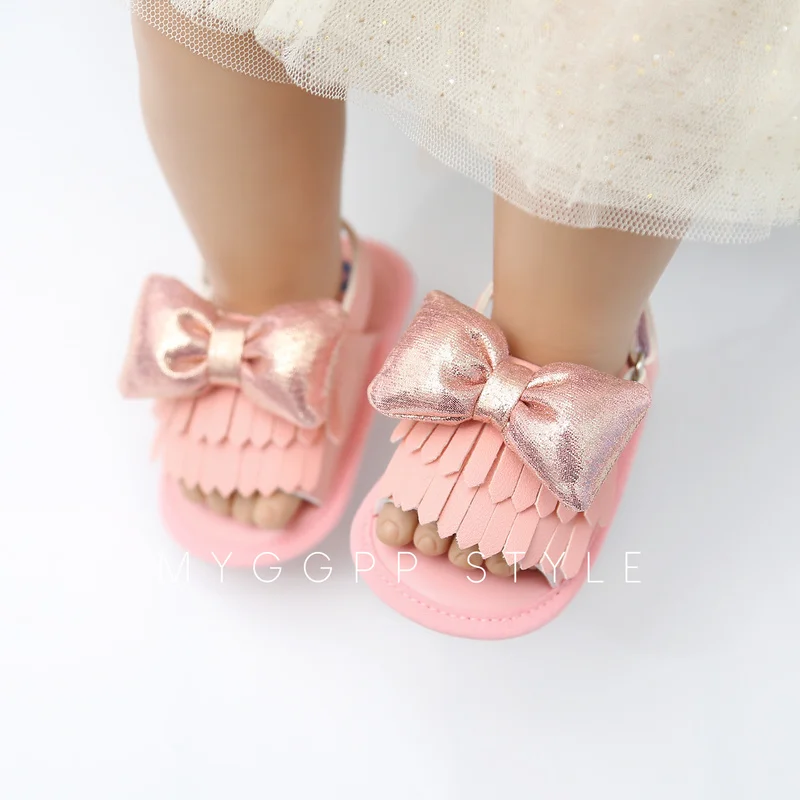 2019 детские сандали для девочек с красным бантом маленьких бахромой украшениями