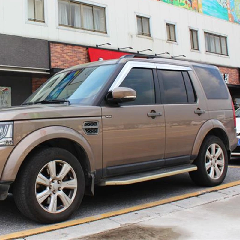 

Use For Range Rover Discovery 4 2014--2016 Year 4pcs Windows Visor Body Kit Door Accessories Electroplated Parts Rain Sun Shield