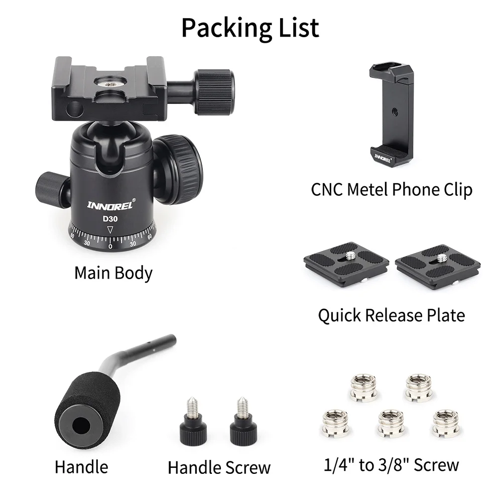 Многофункциональная шаровая Головка 28 мм съемная ручка головка штатива из