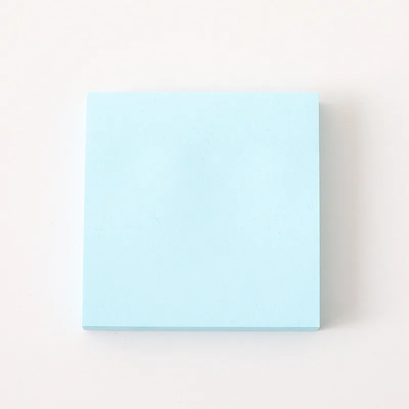 Large blue Kawaii Канцелярские товары 100 сплошной цвет post-it Примечания два размера большой квадратный самоклеющиеся удобные наклейки студенческие канцелярские принадлежности - Цвет: Large blue