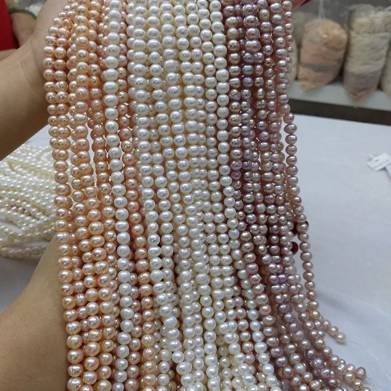 Бусины Из Натурального пресноводного жемчуга 36 см 3 цвета | Украшения и