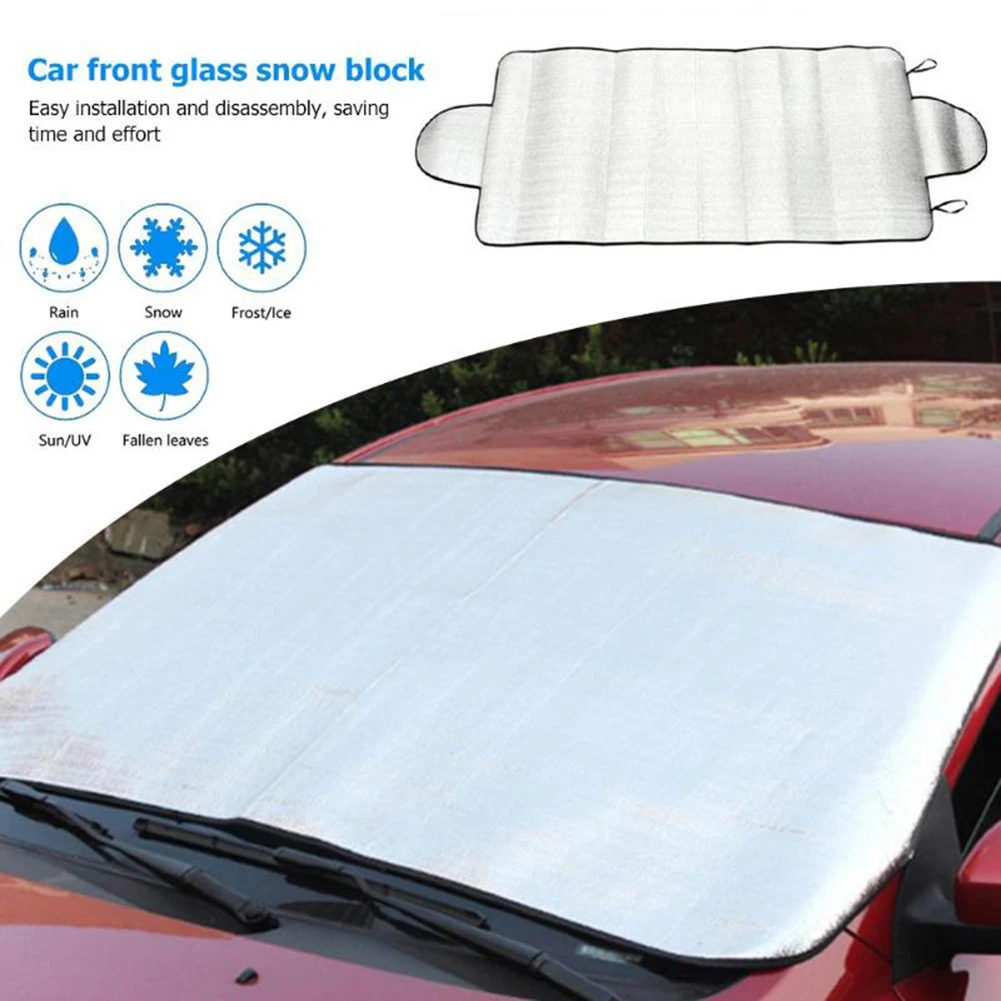 

Car Snow Ice Protector Visor Sun Shade Fornt Rear Windshield Cover Block Cover Front Rear Block Window Windshield accessories
