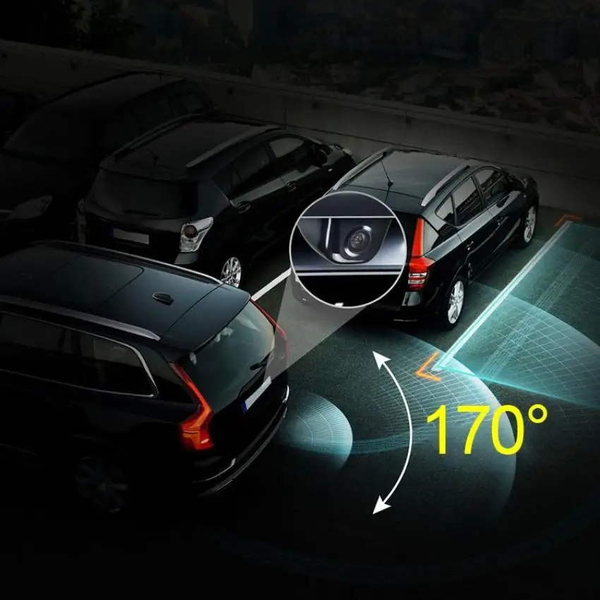 Rear camera Vehicle Hidden View Camera Metal Body Car Reverse Camera front view camera 170 Degree Auto Parking Backup Camera