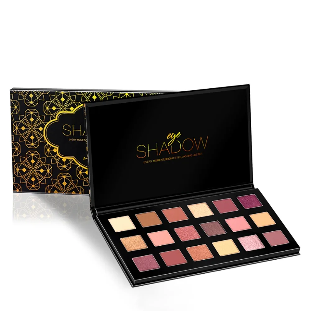 

18 colors eyeshadow palette nude purple color pigment powder waterproof long lasting shimmer matte eyeshadow