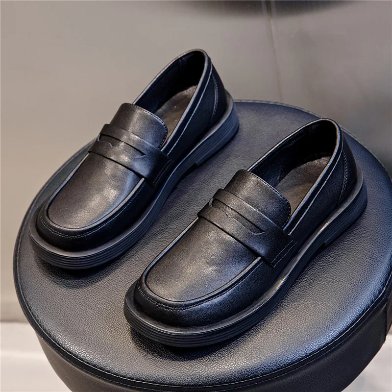 

Spring 2021 new style leather shoes leisure one foot flat fashion single shoe british-mary Jane style small leather shoes