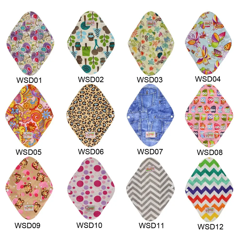 5 шт. гигиенические прокладки из бамбукового угля органические хлопковые