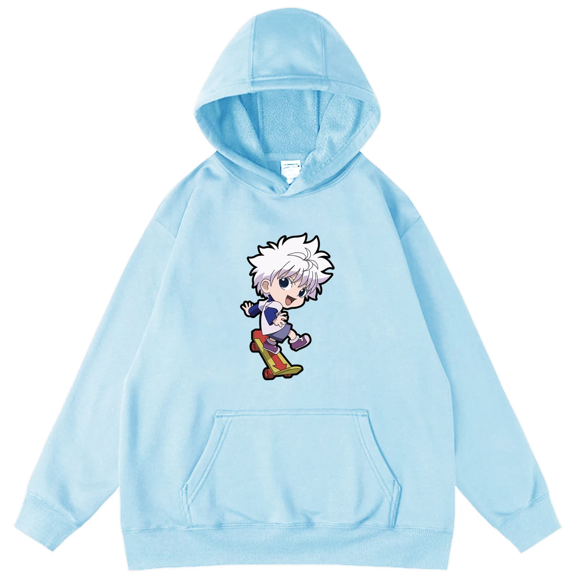 

Hot Anime HUNTERxHUNTER Long Sleeve Hoodies Mens Loose Fleece Sweatshirt Tops Man Casual Hooded Pullover Oversized Hoodies