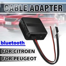 Автомобильный bluetooth модуль Aux кабель-приемник беспроводной HIFI музыкальный плеер для Citroen C2 2005 C5 RD45 для peugeot 307 радио медиа