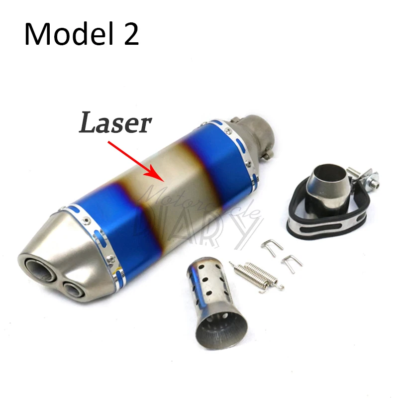 Универсальный глушитель выхлопных газов для мотоцикла 38-51 мм модифицированный