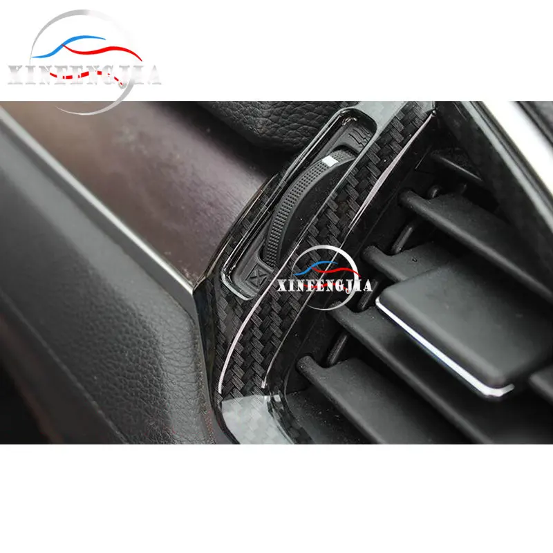 

For Honda Civic 16-19 5PCS Carbon Fiber Color Front Air Outlet Vent Cover Trim