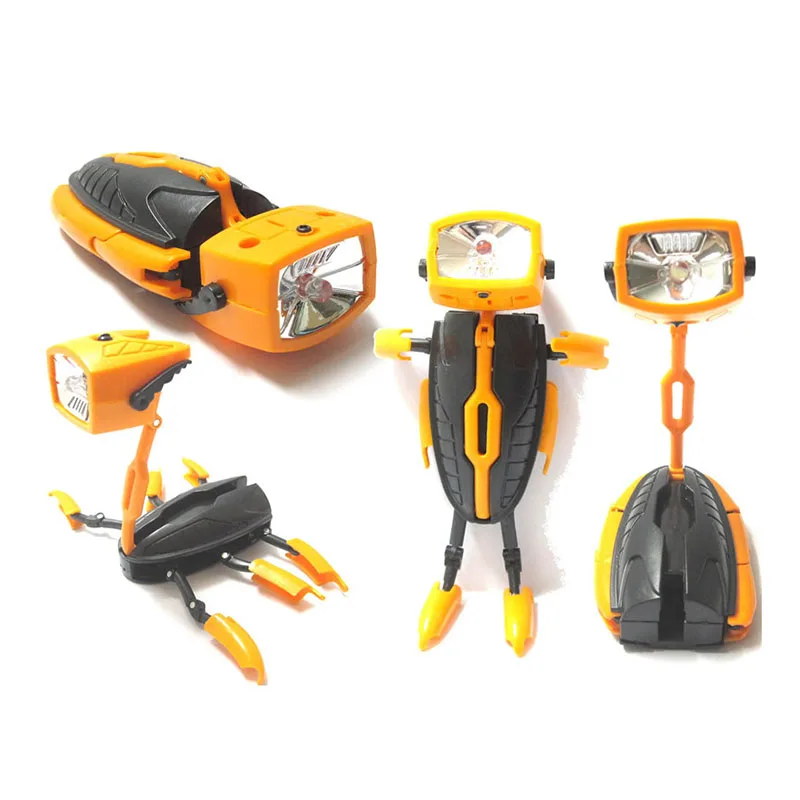 Горячая Распродажа деформации светодиодный робот игрушка Многофункциональный