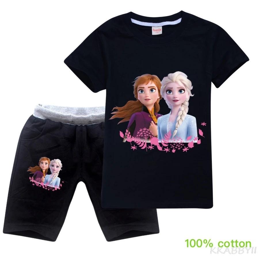 Комплект детской одежды Disney летняя футболка и шорты для мальчиков девочек