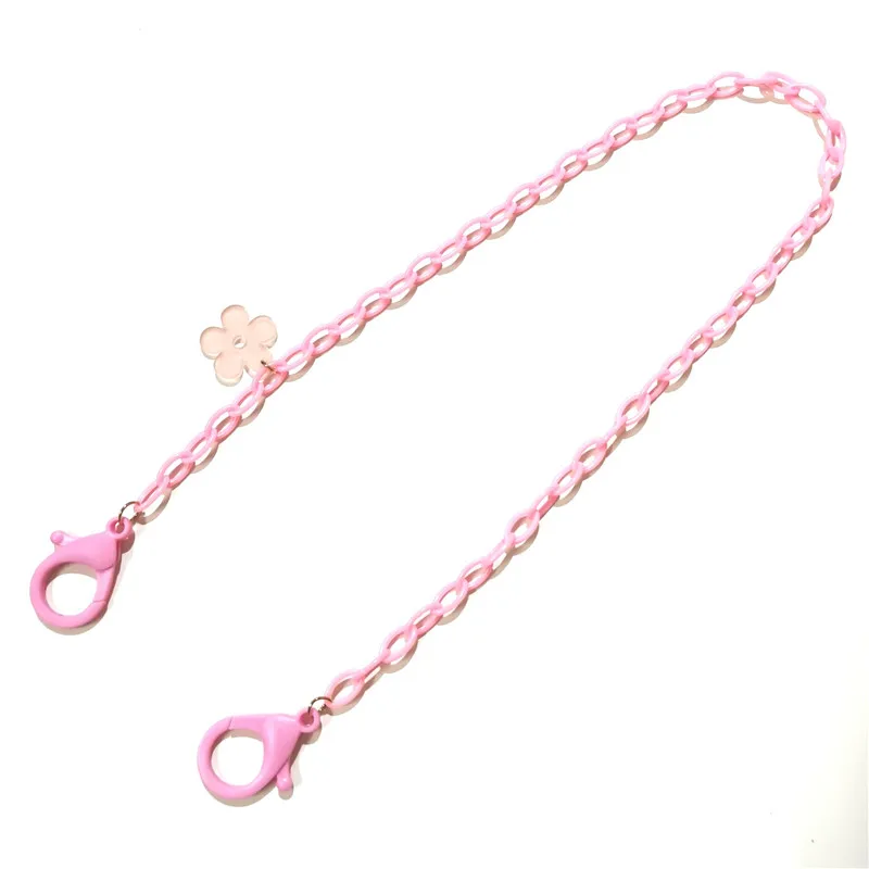 

Fast Delivery Women Length Acrylic Adjustable Neck Necklace Accessories Anti-lost Mask Strap Holder Color Floret Candy Bandage